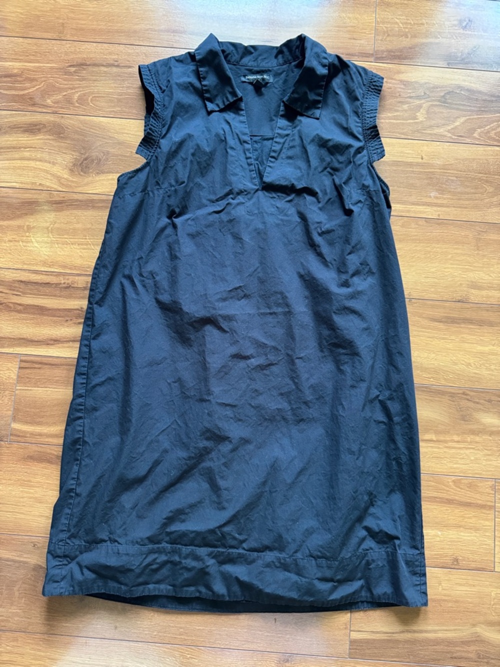 Banana Republic Black Sleeveless Shirt Dress